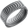 Lashbrook Black & White Damascus Steel 8mm Men's Wedding Band