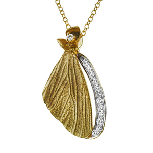 Simon G Fashion Monarch Pendant Necklace In 18K Gold With Diamonds (Yellow)