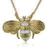 Simon G Fashion Bee Pendant Necklace In 18K Gold With Diamonds (Yellow)