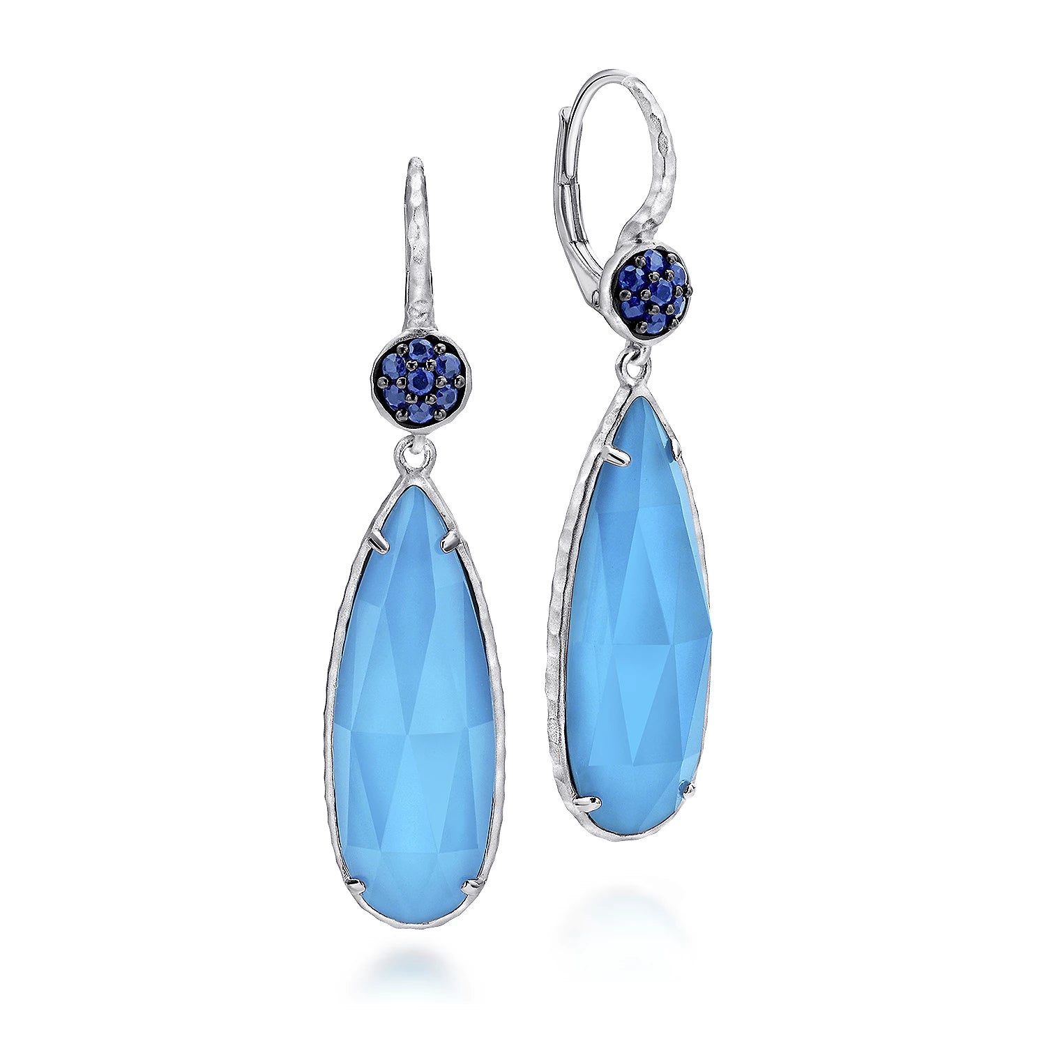 Gabriel & Co. Sterling Silver Souviens Gemstone Drop Earrings