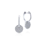 Gabriel & Co. 14k White Gold Lusso Diamond Drop Earrings