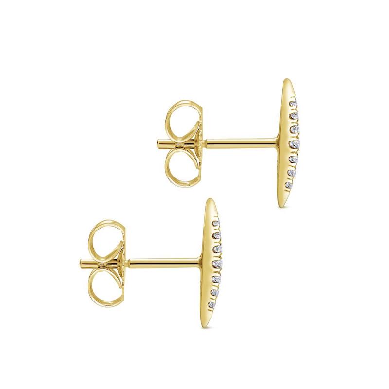 Gabriel & Co. 14k Yellow Gold Kaslique Diamond Stud Earrings