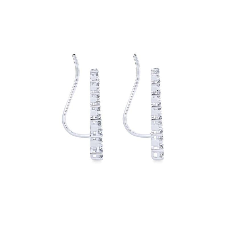 Gabriel & Co. 14k White Gold Lusso Diamond Stud Earrings