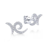 Gabriel & Co. 14k White Gold Kaslique Diamond Stud Earrings