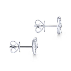 Gabriel & Co. 14k White Gold Kaslique Diamond Stud Earrings