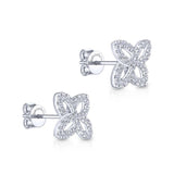 Gabriel & Co. 14k White Gold Lusso Diamond Stud Earrings