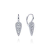 Gabriel & Co. 14k White Gold Lusso Diamond Drop Earrings