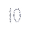 Gabriel & Co. Sterling Silver Contemporary Hoop Earrings