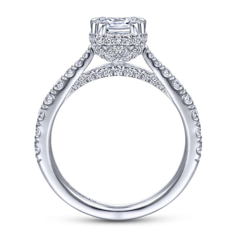 Gabriel & Co. 14k White Gold Infinity Straight Engagement Ring