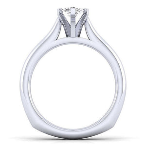 Gabriel & Co 14K White Gold Allie Solitaire Diamond Engagement Ring