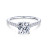 Gabriel & Co. 14k White Gold Contemporary Straight Engagement Ring