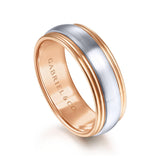 Gabriel & Co. 14k Two Tone Gold Exclusive Men's Wedding Band