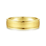 Gabriel & Co. 14k Yellow Gold Exclusive Men's Wedding Band