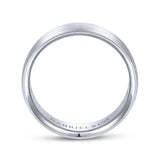 Gabriel & Co. 14k White Gold Classic Men's Wedding Band