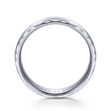 Gabriel & Co. 14k White Gold Signature Men's Wedding Band