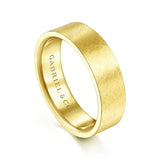 Gabriel & Co. 14k Yellow Gold Signature Men's Wedding Band