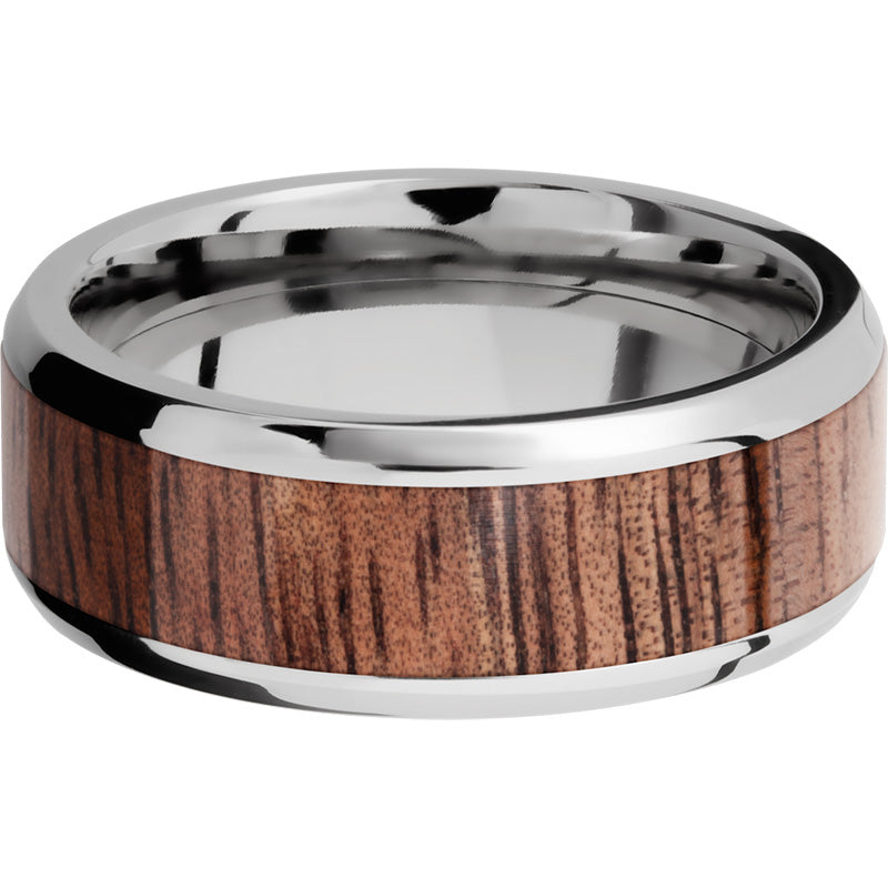 Lashbrook Titanium Hardwood 8mm Men's Wedding Band