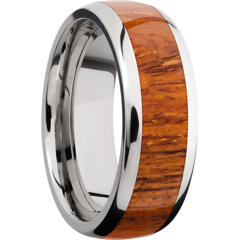 Lashbrook Titanium Hardwood 8mm Men's Wedding Band