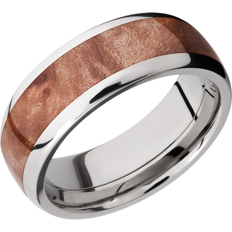 Lashbrook Titanium Hardwood 8mm Men's Wedding Band