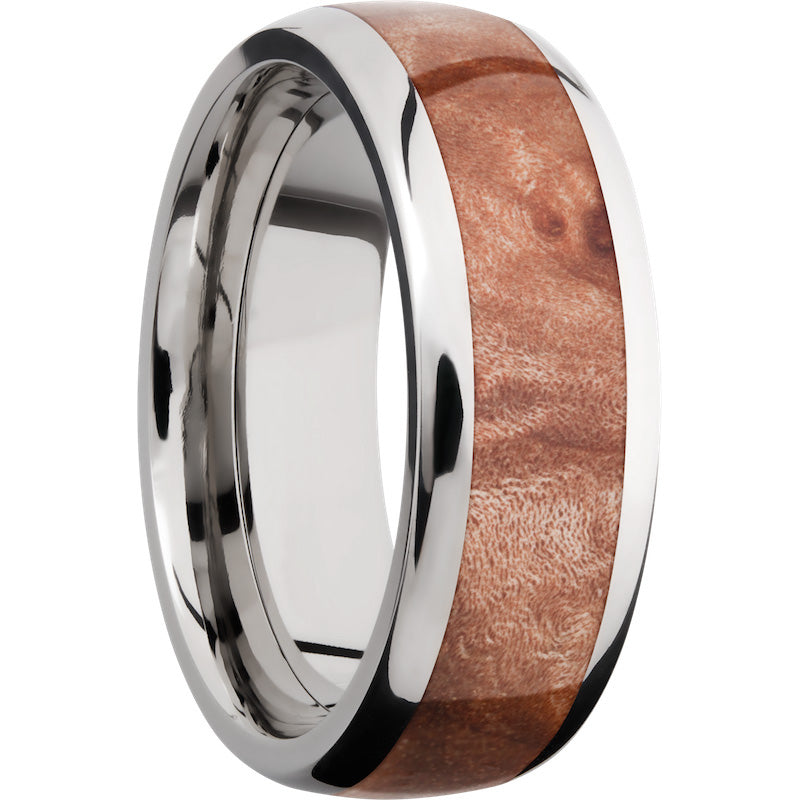 Lashbrook Titanium Hardwood 8mm Men's Wedding Band