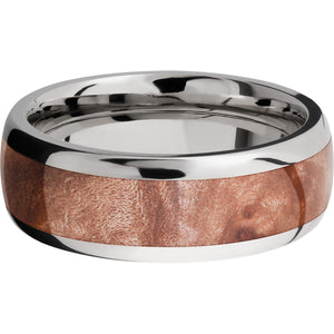 Lashbrook Titanium Hardwood 8mm Men's Wedding Band