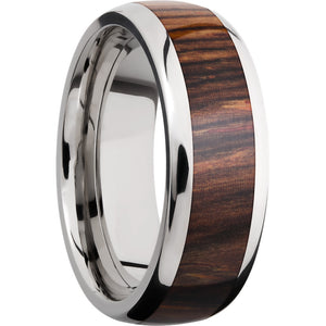 Lashbrook Titanium Hardwood 8mm Men's Wedding Band