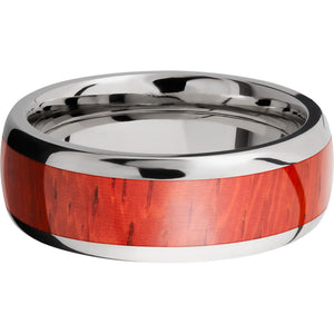 Lashbrook Titanium Hardwood 8mm Men's Wedding Band