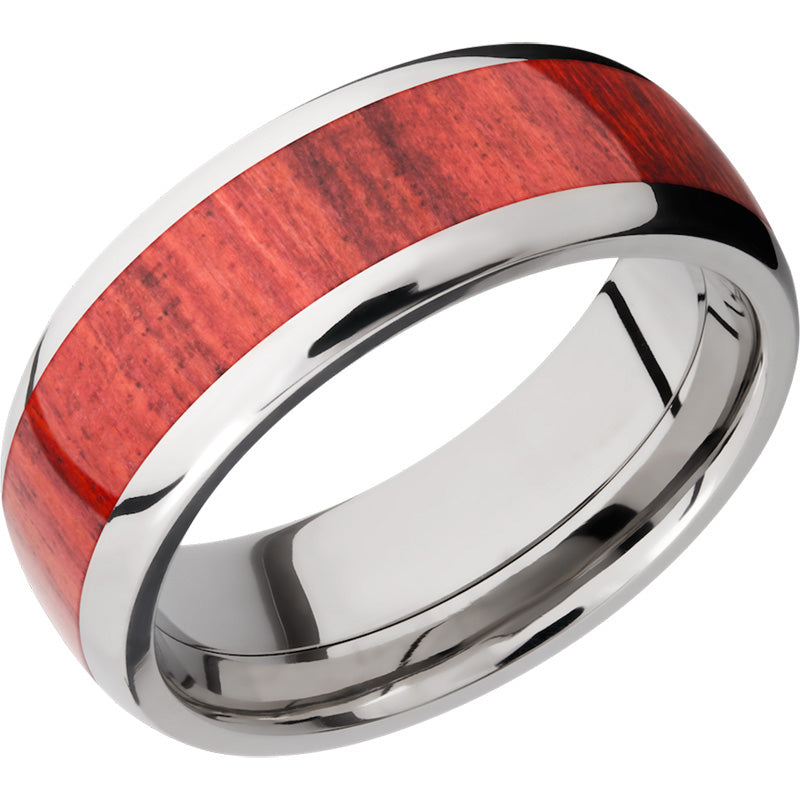 Lashbrook Titanium Hardwood 8mm Men's Wedding Band