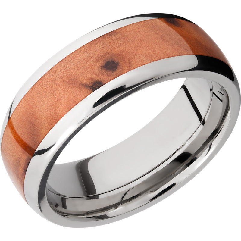 Lashbrook Titanium Hardwood 8mm Men's Wedding Band