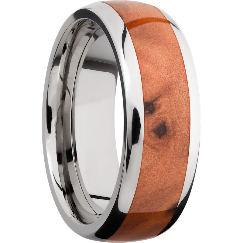 Lashbrook Titanium Hardwood 8mm Men's Wedding Band