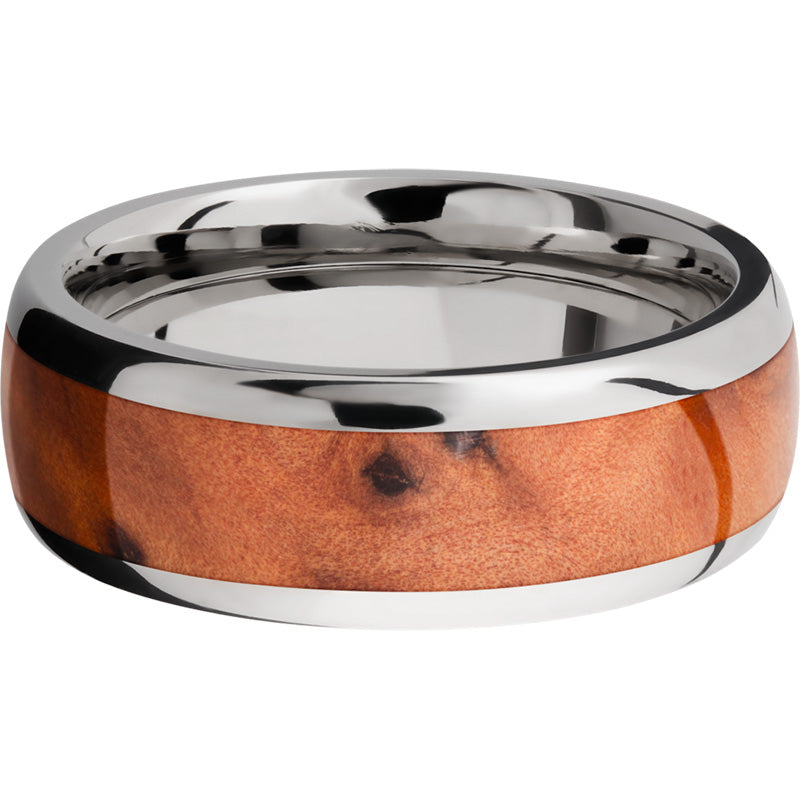 Lashbrook Titanium Hardwood 8mm Men's Wedding Band