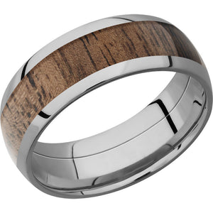 Lashbrook Titanium Hardwood 8mm Men's Wedding Band