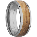 Lashbrook Titanium Hardwood 8mm Men's Wedding Band