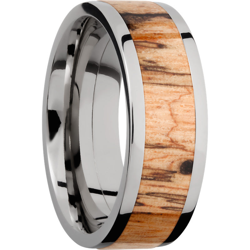 Lashbrook Titanium Hardwood 8mm Men's Wedding Band