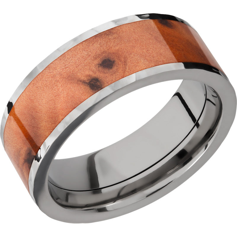 Lashbrook Titanium Hardwood 8mm Men's Wedding Band