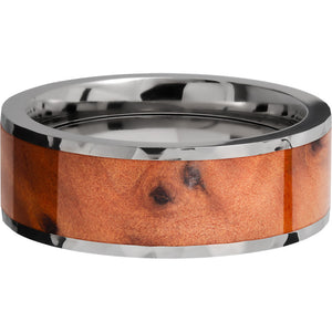 Lashbrook Titanium Hardwood 8mm Men's Wedding Band