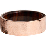 Lashbrook 14k Rose Gold Hardwood 8mm Men's Wedding Band