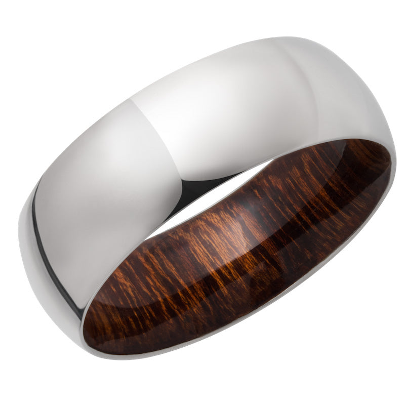 Lashbrook Titanium Hardwood 8mm Men's Wedding Band