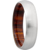 Lashbrook White Cobalt Chrome Hardwood 6mm Men's Wedding Band