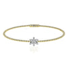 Simon G Fashion Snowflake Bangle In 18K Gold With Diamonds (Yellow)