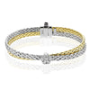 Simon G Fashion Bangle In 18K Gold With Diamonds (White,Yellow)