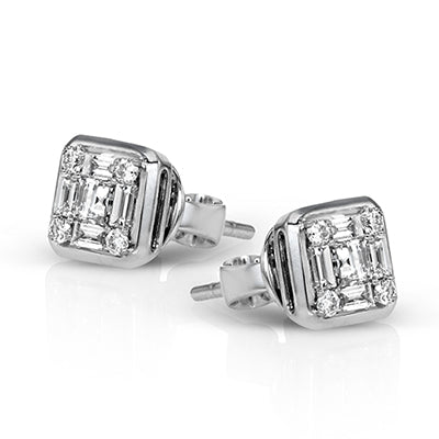 Simon G Fashion Earring In 18K Gold With Diamonds (White)