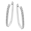 Simon G Fashion Hoop Earring In 18K Gold With Diamonds (White)