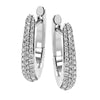 Simon G Fashion Hoop Earring In 18K Gold With Diamonds (White)