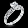 Simon G. 0.35 ctw Straight 18k White Gold Round Cut Engagement Ring