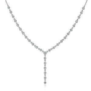 Simon G Fashion Necklace In 18K Gold With Diamonds (White)