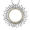 Simon G Fashion Medallion Pendant Necklace In 18K Gold With Diamonds (White,Yellow)