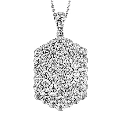 Simon G Fashion Pendant In 18K Gold With Diamonds (White)