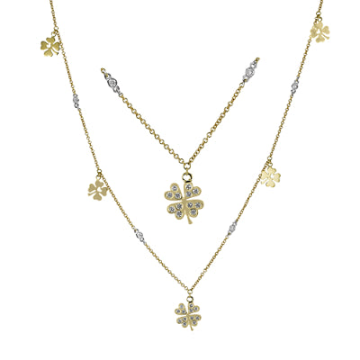 Simon G Fashion Necklace In 18K Gold With Diamonds (Yellow,White)