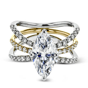 Simon G Bridal Marquise-Cut Engagement Ring & Matching Wedding Band In 18K Gold With Diamonds (White,Yellow)